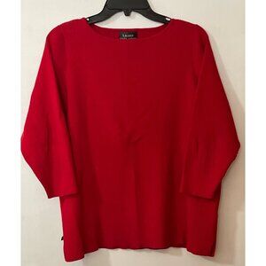 Ladies Red Ralph Lauren Sweater 3/4 Length Sleeve Size 1X
